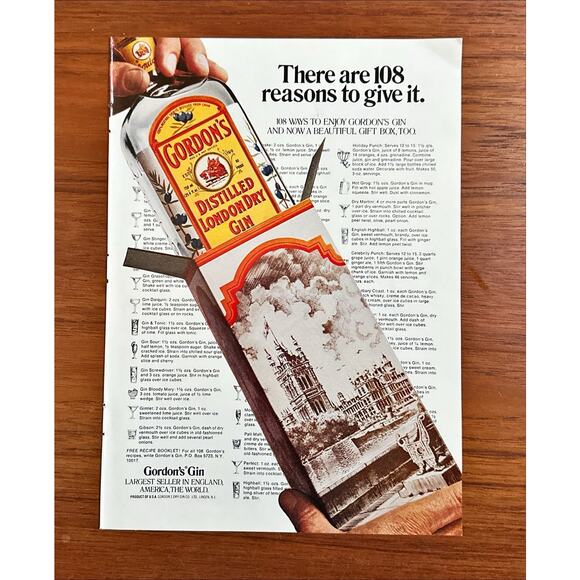 10 Print Ads 1977 Scotch Whiskey Champagne Gin - Picture 6 of 11
